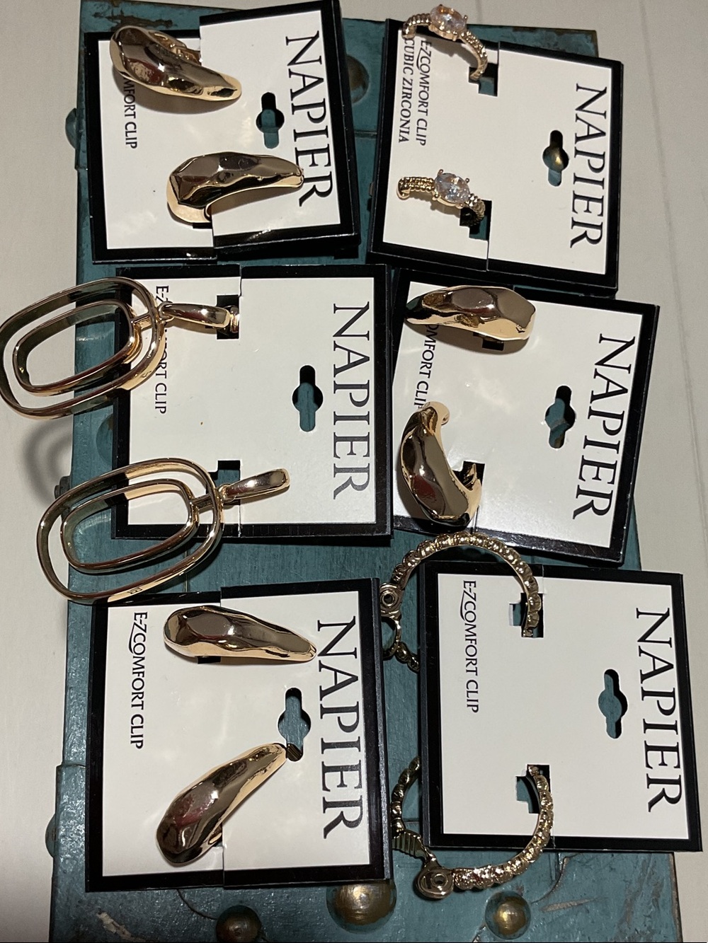 Napier Gold-Tone Fashion Clip-On Earring Sets